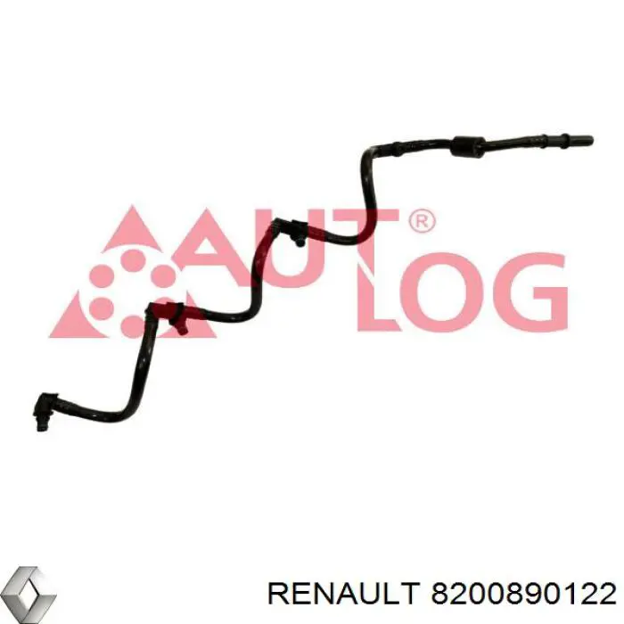 Купити 8200890122 Renault (RVI) Трубка паливна, зворотня від форсунок