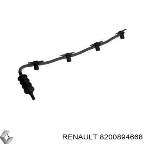 Купити 8200894668 Renault (RVI) Трубка паливна, зворотня від форсунок