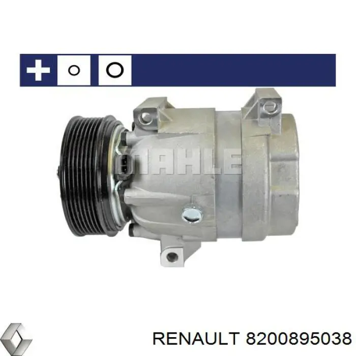 Компресор системи кондиціювання Renault (RVI) 8200895038 ціна, від 85.57 USD