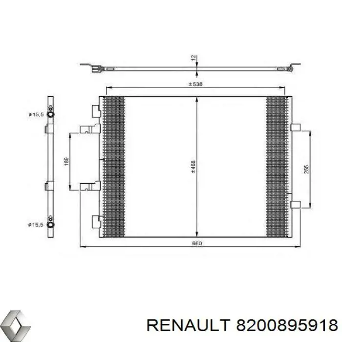 8200895918 Renault (RVI) радіатор кондиціонера