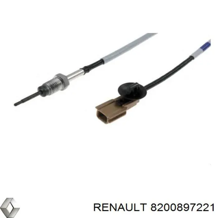 Купити 8200897221 Renault (RVI) Датчик температури відпрацьованих газів (ВГ), перед турбіною