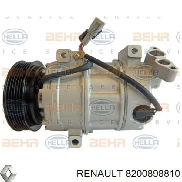 Компресор системи кондиціювання Renault (RVI) 8200898810 ціна, від 289.25 USD