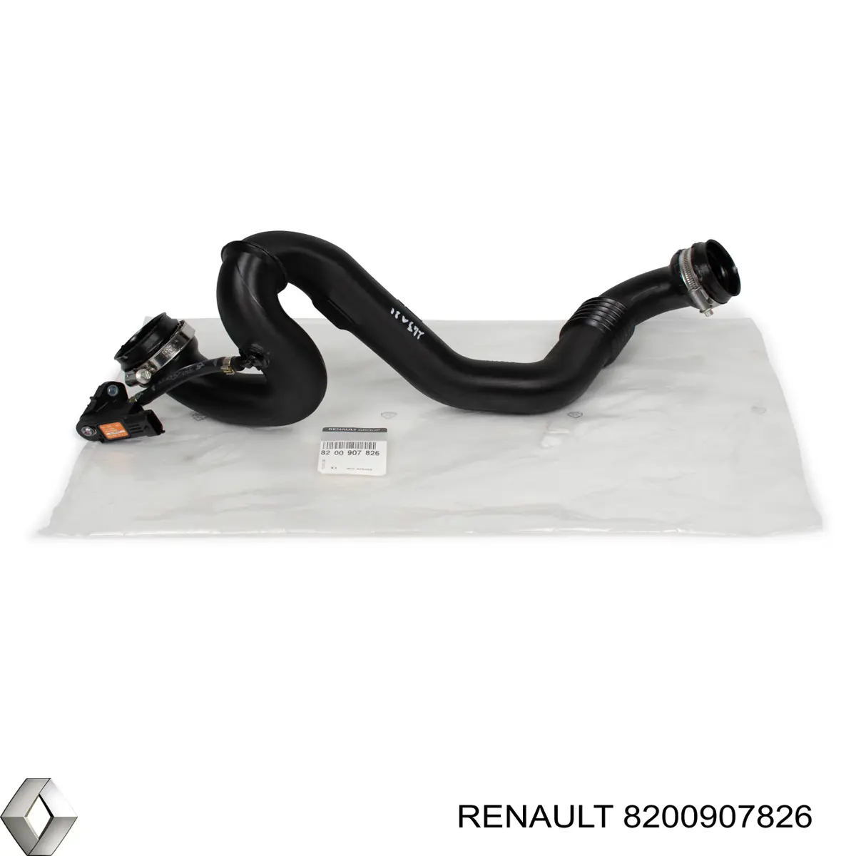 Шланг/патрубок інтеркулера, правий Renault Laguna 2 (KG0) (Рено Лагуна)