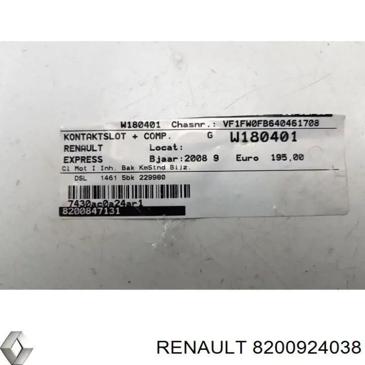  8200924038 Renault (RVI)