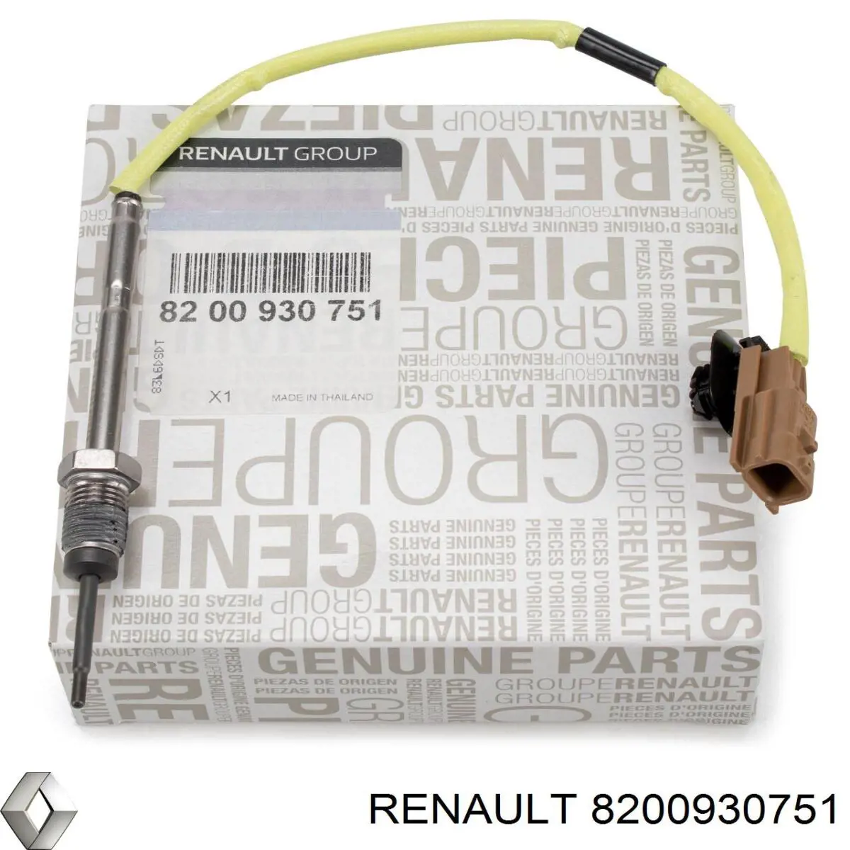 Датчик температури відпрацьованих газів (ВГ), перед турбіною Renault (RVI) 8200930751 ціна, від 129.61 USD