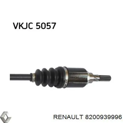 Піввісь задня 8200939996 Renault (RVI)