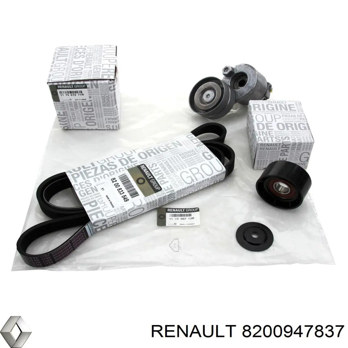 8200947837 Renault (RVI) ролик приводного ременя, паразитний