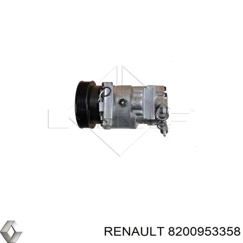 Компресор системи кондиціювання Renault (RVI) 8200953358 ціна, від 97.55 USD