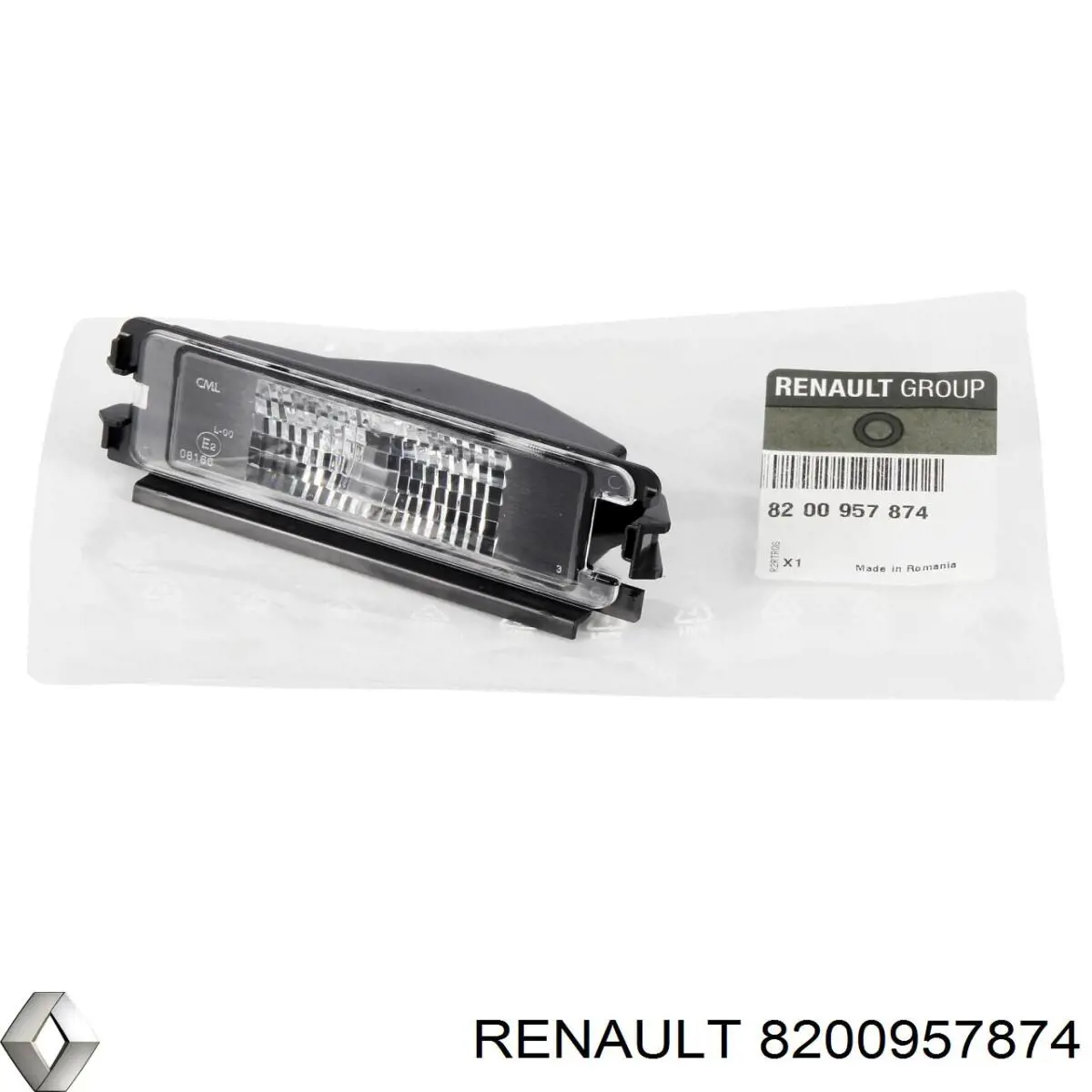 Купити 8200957874 Renault (RVI) Ліхтар підсвічування заднього номерного знака