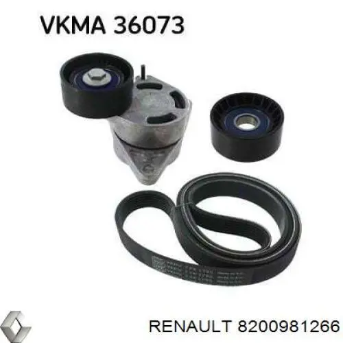 Ролик приводного ременя, паразитний Renault (RVI) 8200981266 ціна, від 7.77 USD