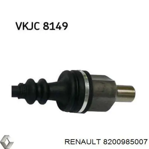 Піввісь передня, права Renault (RVI) 8200985007 ціна, від 64.72 USD