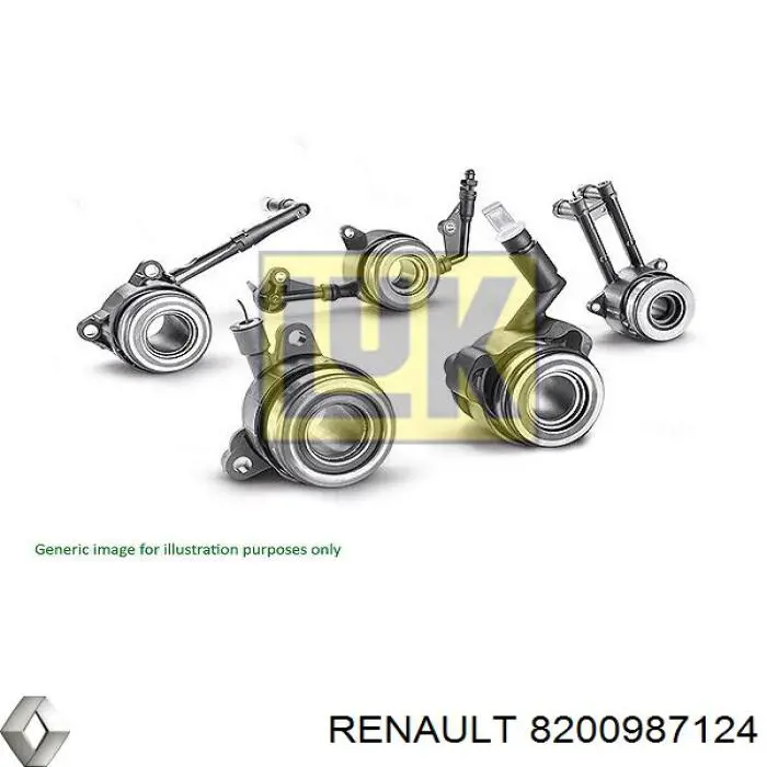 8200987124 Renault (RVI) робочий циліндр зчеплення в зборі з витискним підшипником