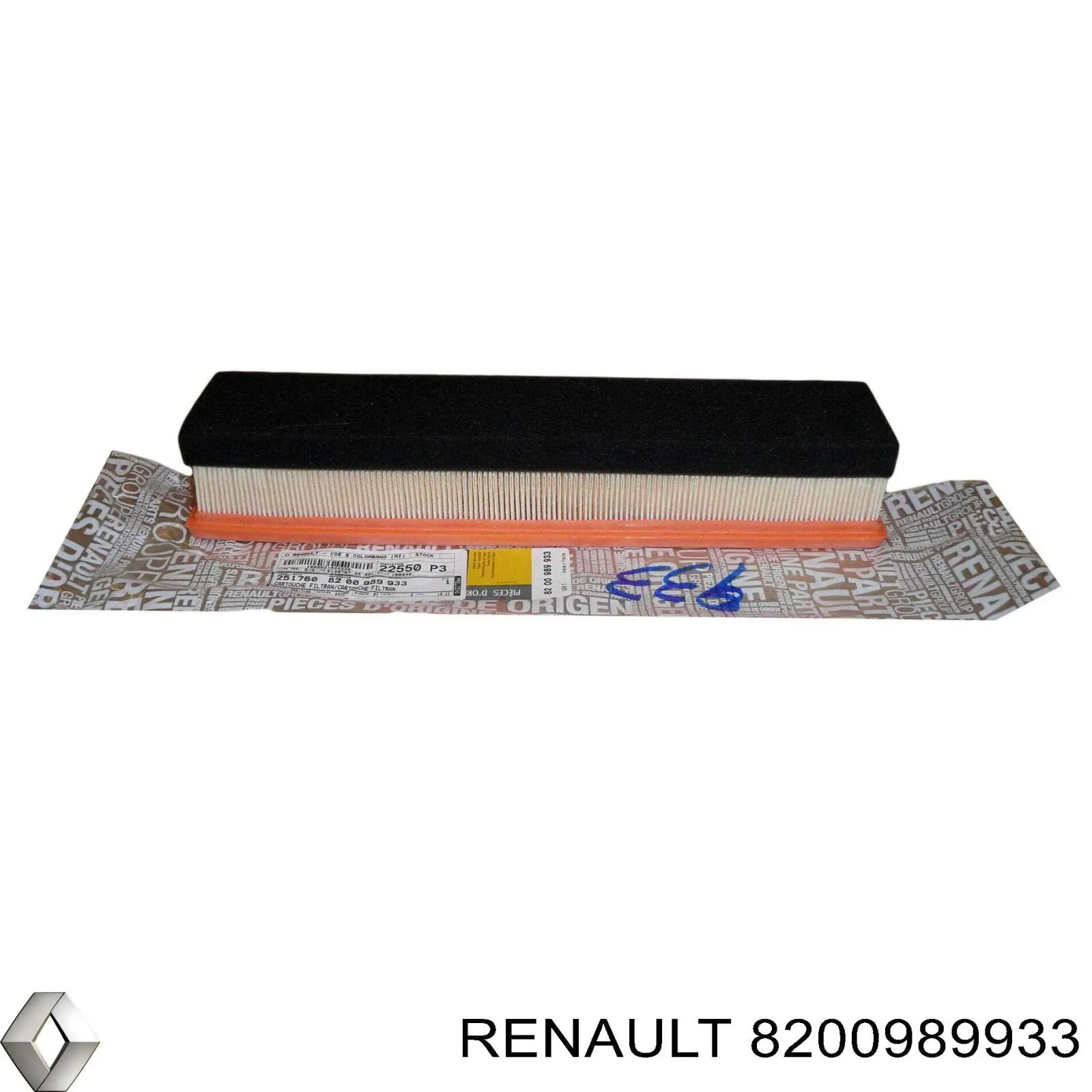 Купити 8200989933 Renault (RVI) Автомобільний фільтр повітря