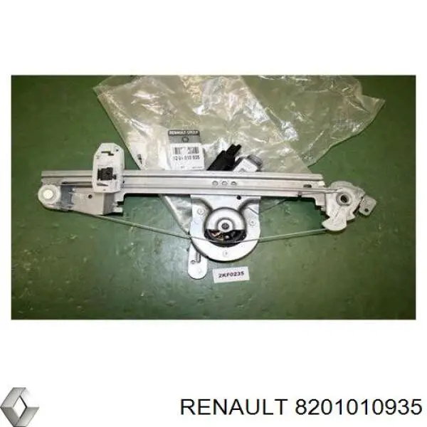 Механізм склопідіймача двері задньої, лівої 8201010935 Renault (RVI)