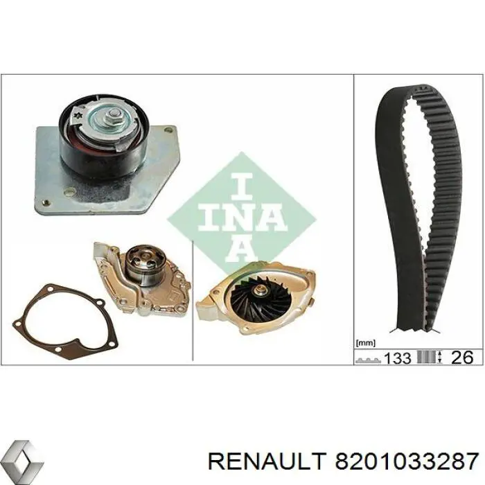 Купити 8201033287 Renault (RVI) Натяжний ролик