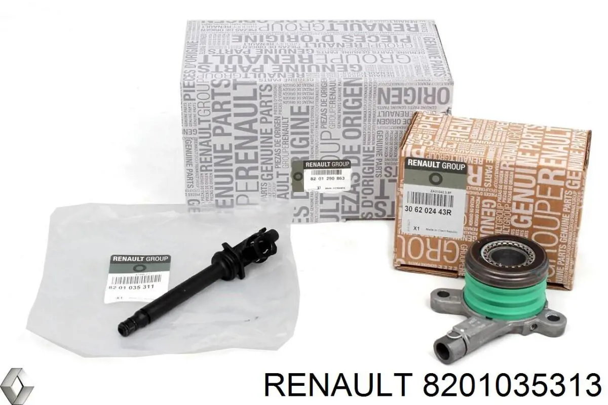 Робочий циліндр зчеплення в зборі з витискним підшипником Renault (RVI) 8201035313 ціна, від 54.27 USD