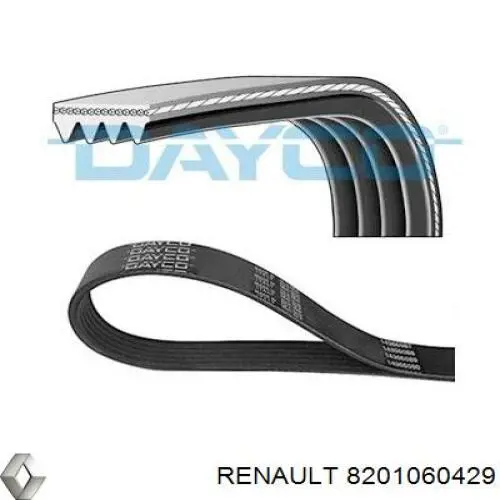 Купити 8201060429 Renault (RVI) Ремінь генератора