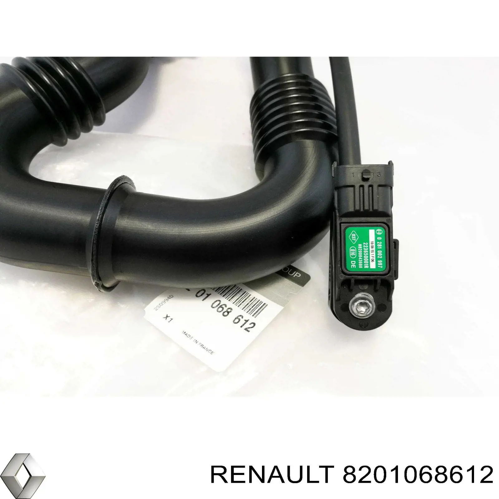 Шланг/патрубок интеркуллера Renault (RVI) 8201068612 ціна, від 179.13 USD
