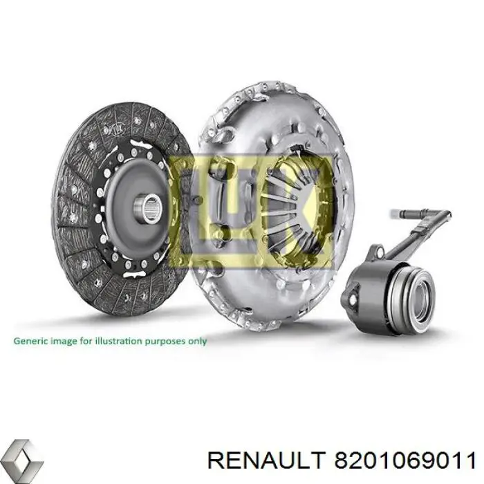 Диск зчеплення ведений Renault (RVI) 8201069011