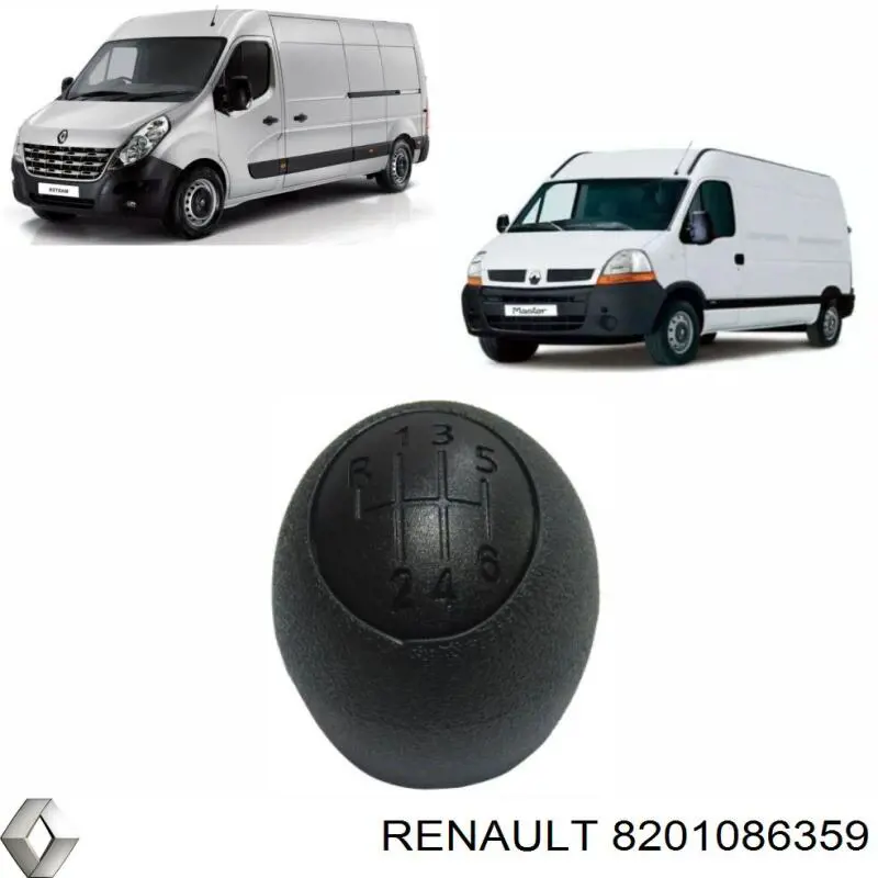 Рукоятка важеля КПП Renault (RVI) 8201086359 ціна, від 67.85 USD