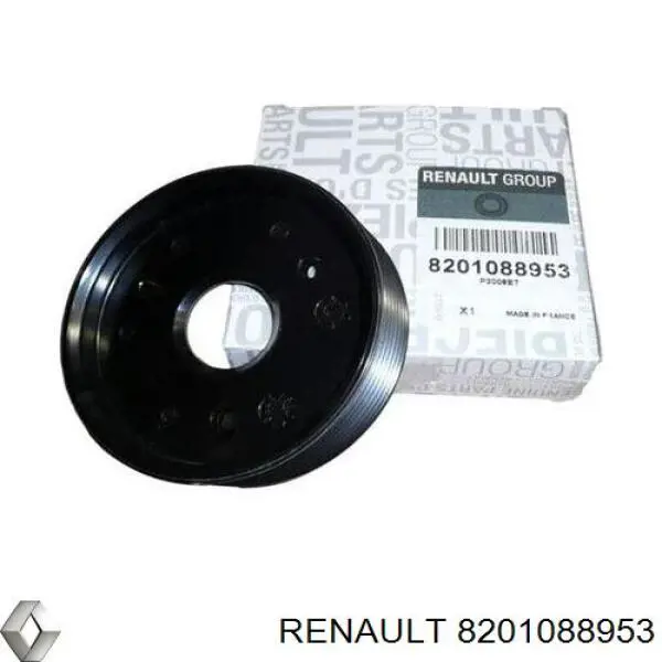 Шків лопатевого насоса гідропідсилювача керма Renault (RVI) 8201088953