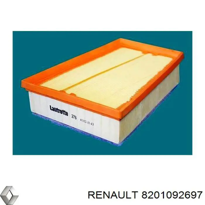 Купити 8201092697 Renault (RVI) Автомобільний фільтр повітря