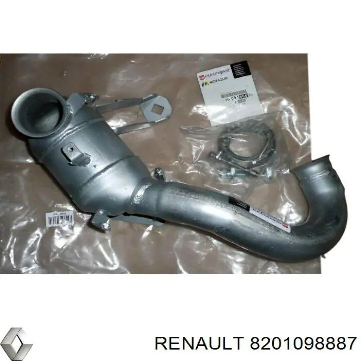 Конвертор-каталізатор (каталітичний нейтралізатор) Renault (RVI) 8201098887 ціна, від 383.24 USD