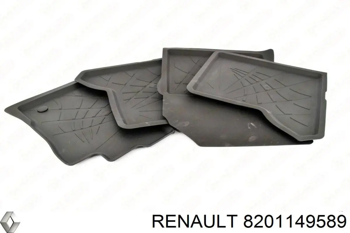 Килимок передні + задні, комплект на авто Renault DOKKER (Рено Доккер)