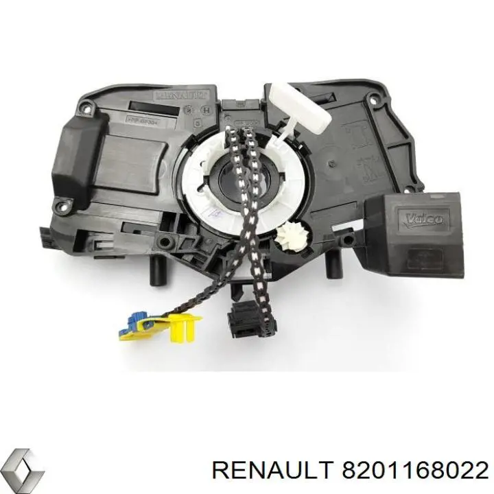 Кільце контактне, шлейф руля 8201168022 Renault (RVI)