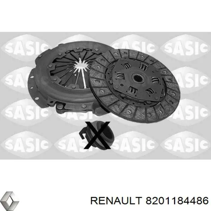 Комплект зчеплення (3 частини) Renault (RVI) 8201184486 ціна, від 88.68 USD