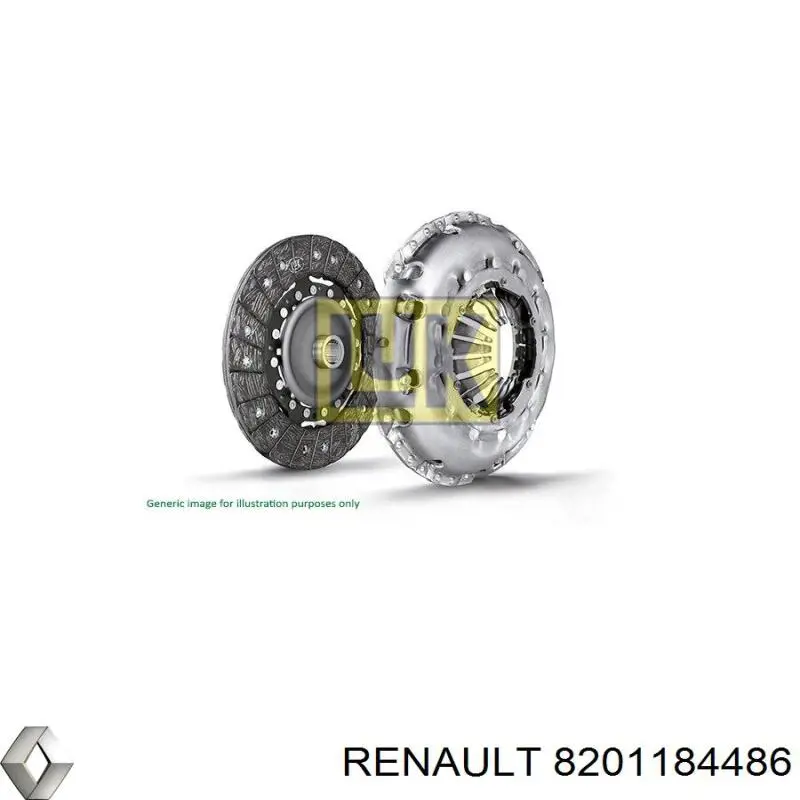 8201184486 Renault (RVI) комплект зчеплення (3 частини)