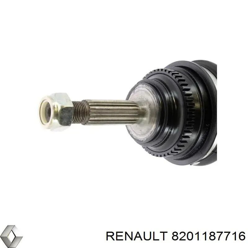 Піввісь передня, права Renault (RVI) 8201187716 ціна, від 63.35 USD