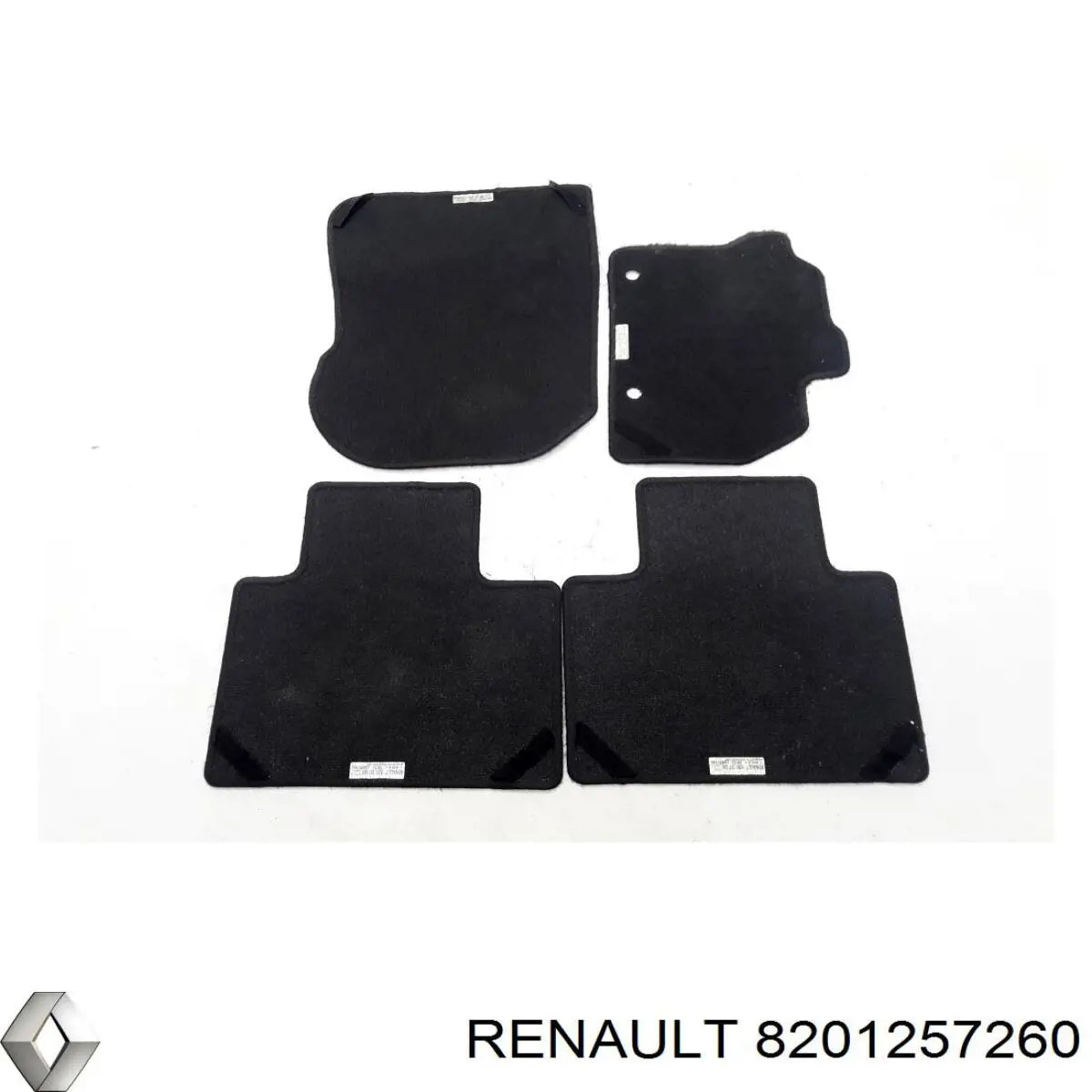 Комплект килимків Renault (RVI) 8201257260 ціна, від 32.39 USD
