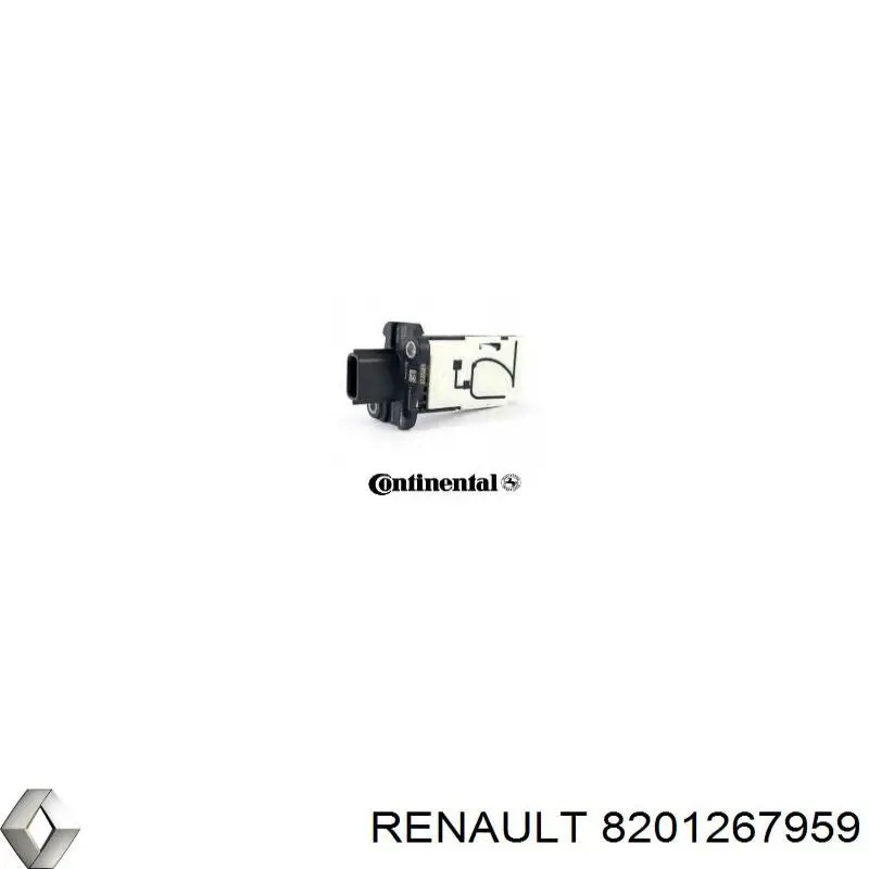 Датчик потоку (витрати) повітря, витратомір MAF - (Mass Airflow) 8201267959 Renault (RVI)