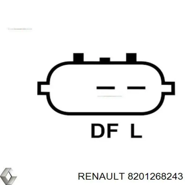 Генератор Renault (RVI) 8201268243 ціна, від 51.95 USD