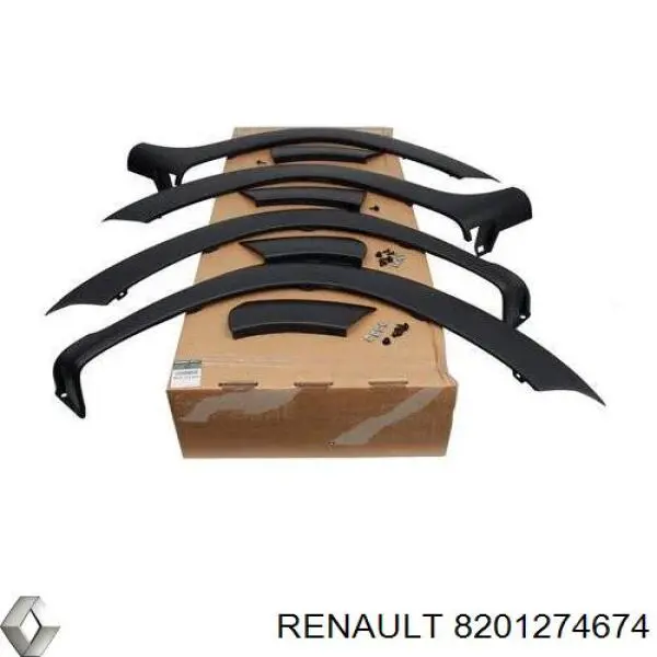 Молдинг-розширювач арки колеса, комплект на машину Renault DUSTER (HS) (Рено Дастер)