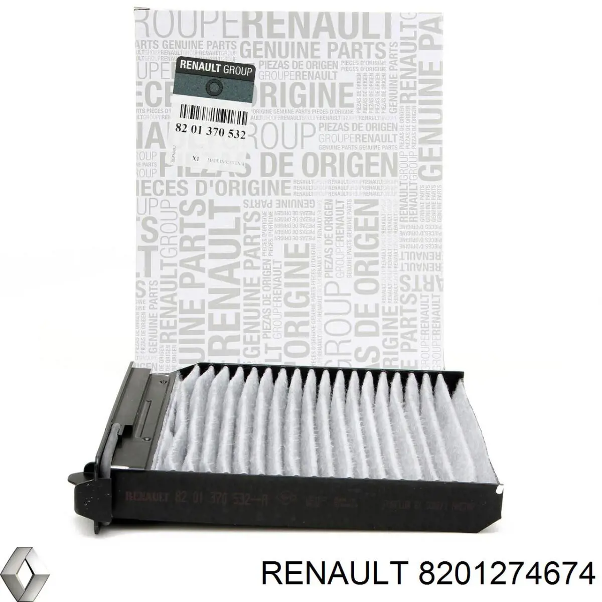 Молдинг-розширювач арки колеса, комплект на машину 8201274674 Renault (RVI)