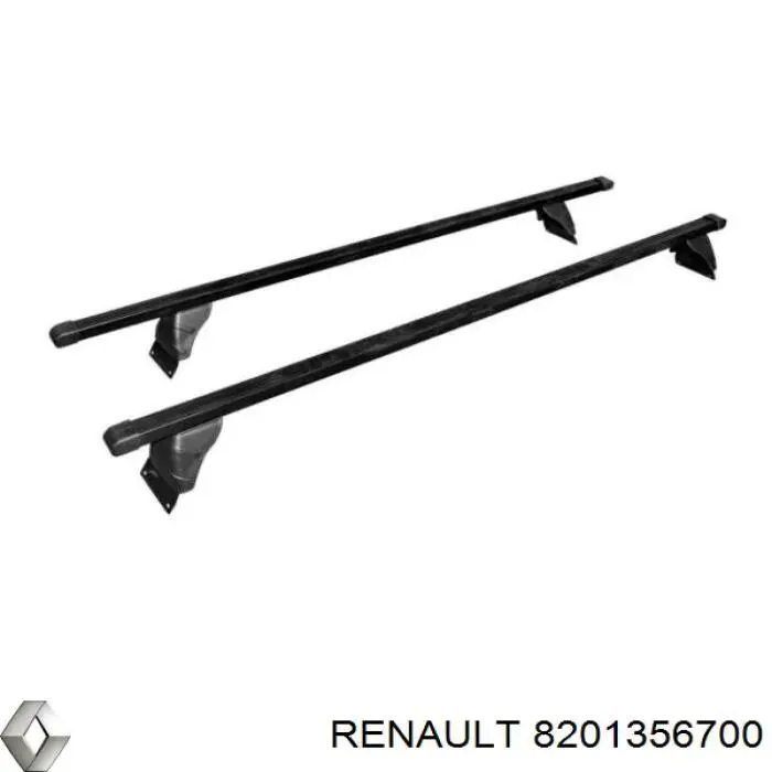 Поперечки багажника даху, комплект Renault SANDERO 2 (Рено Сандеро)