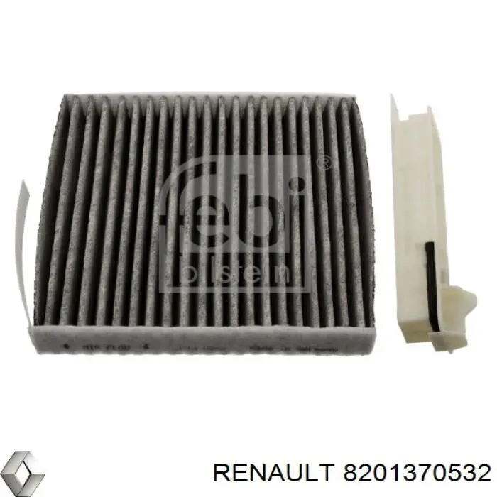 Купити 8201370532 Renault (RVI) Фільтр салону вугільний