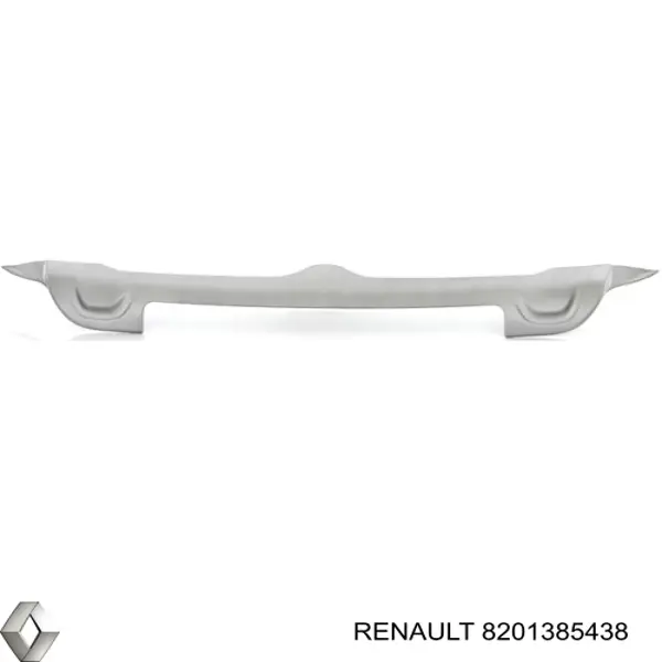 8201385438 Renault (RVI) Молдинг переднього бампера, центральний