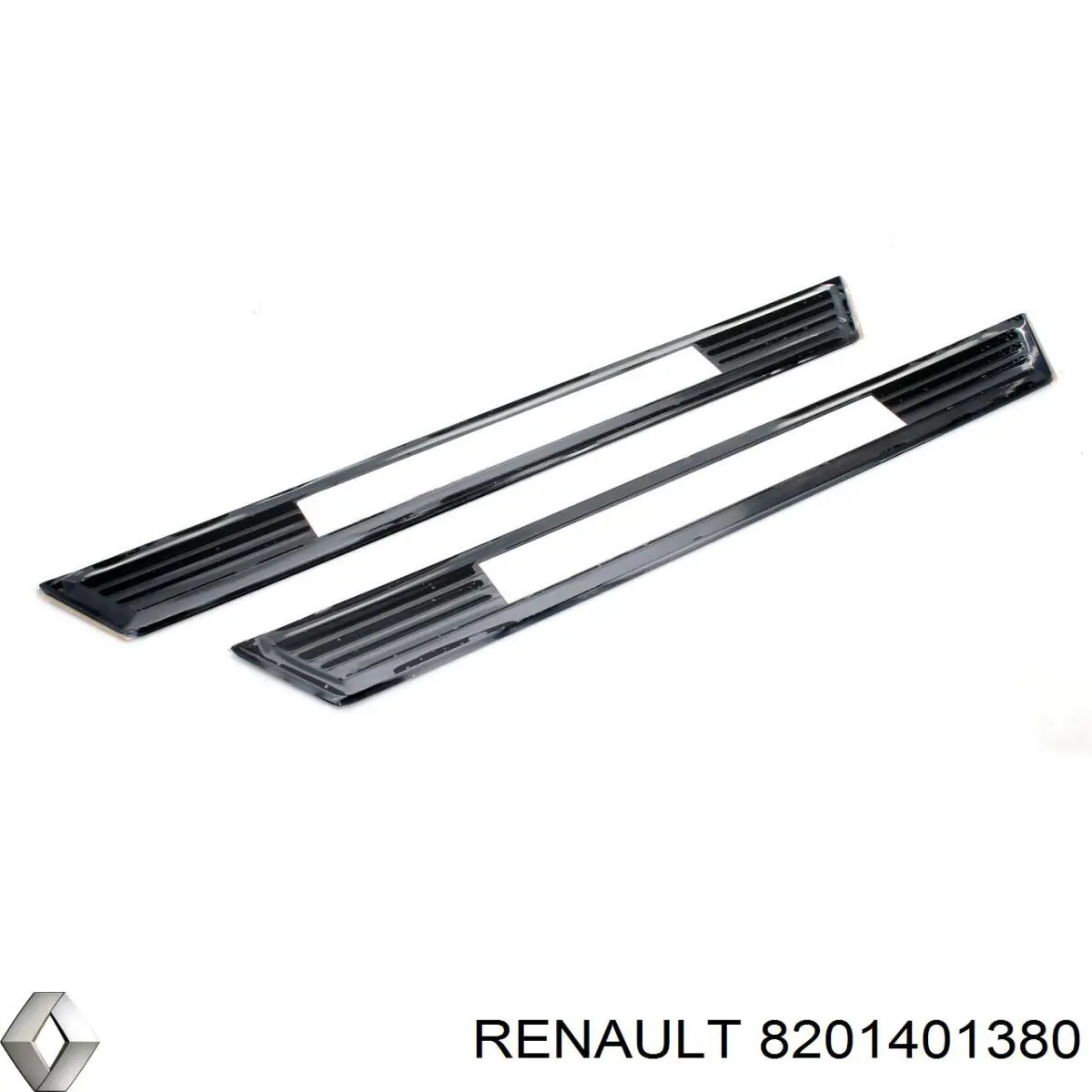8201401380 Renault (RVI) Накладка дверного порогу внутрішня, комплект 4 шт