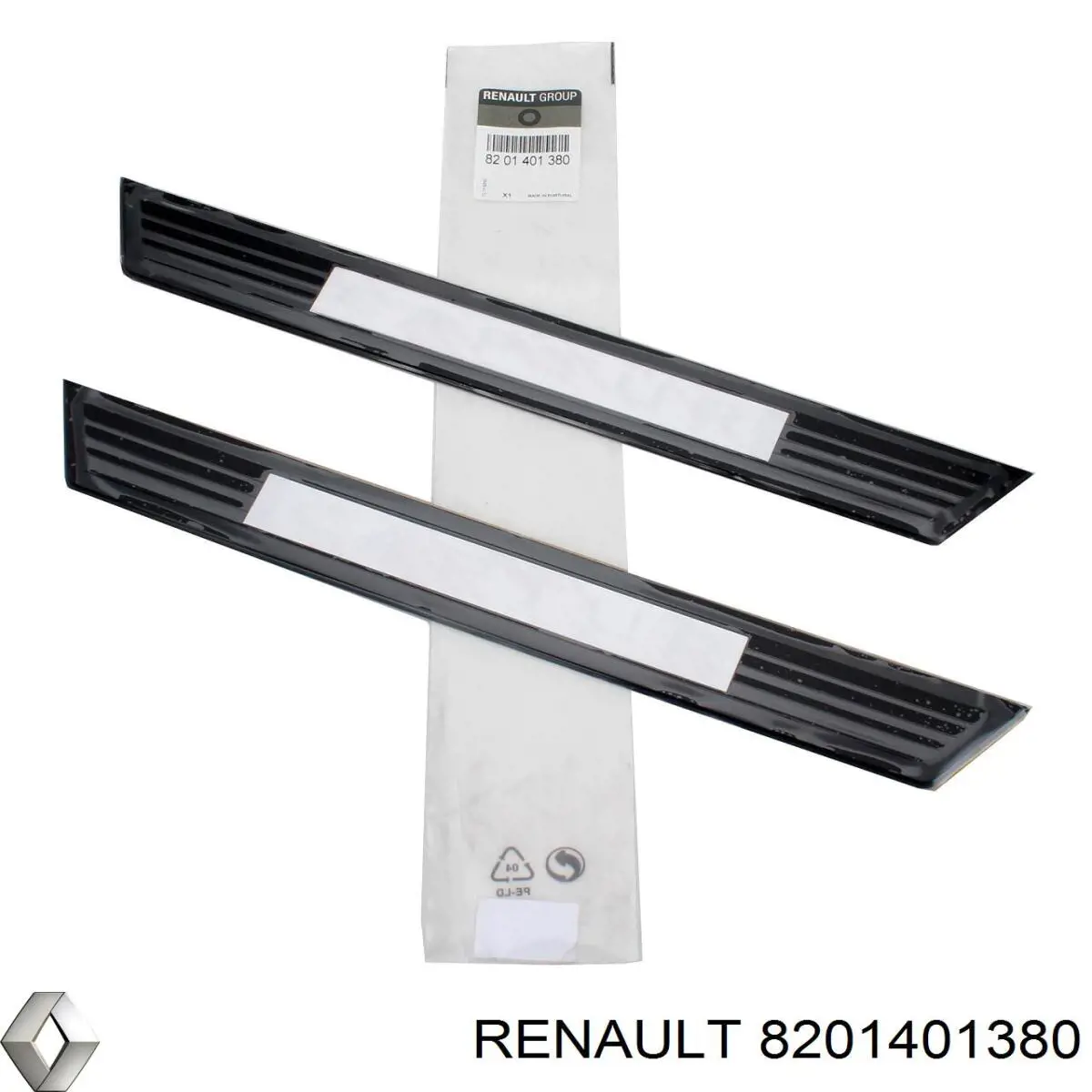 Купити 8201401380 Renault (RVI) Накладка дверного порогу внутрішня, комплект 4 шт