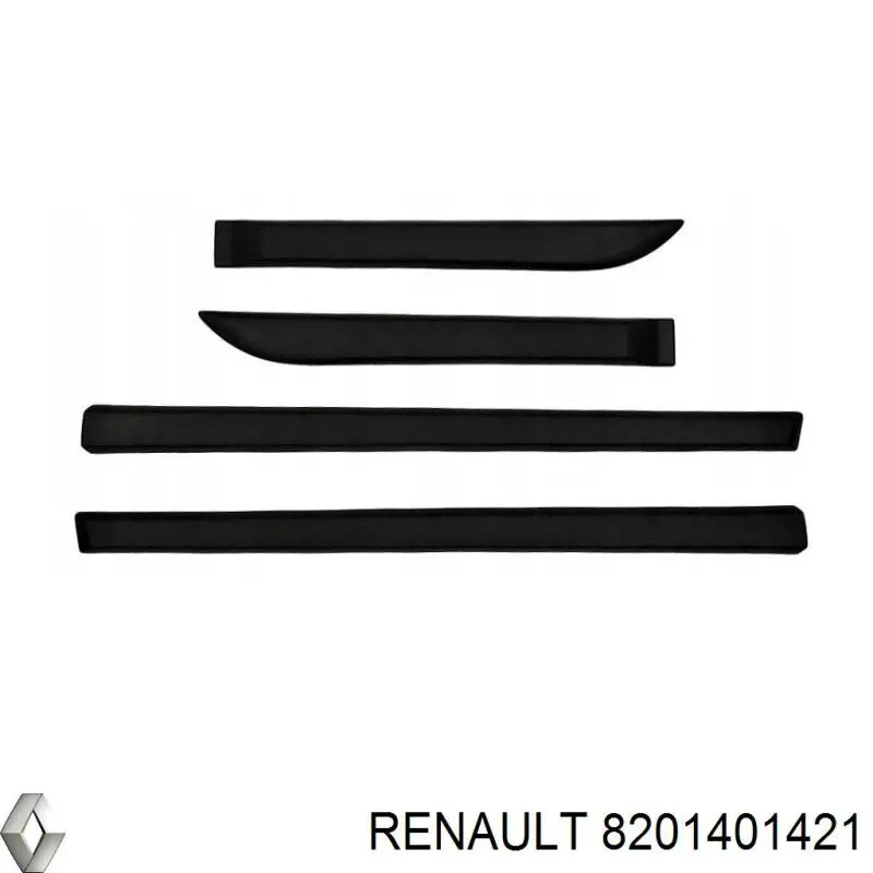  Молдинги дверей, комплект Renault LOGAN 2