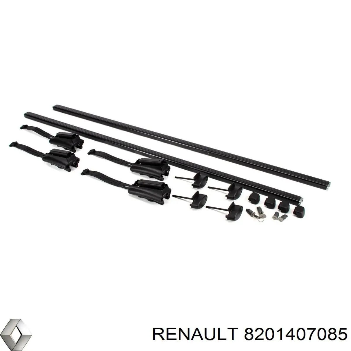 Купити 8201407085 Renault (RVI) Поперечки багажника даху, комплект