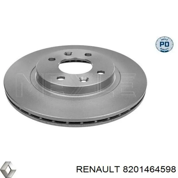 Диск переднього гальма Renault (RVI) 8201464598 ціна, від 28.71 USD