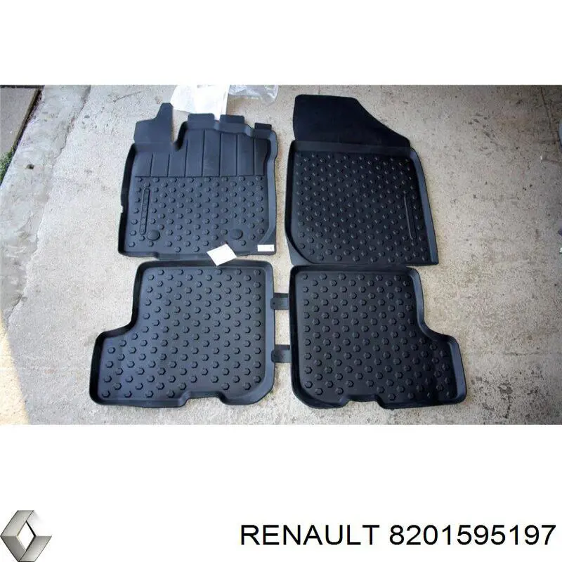 Килимок передні + задні, комплект на авто Renault LOGAN 2 1105 (Рено Логан)