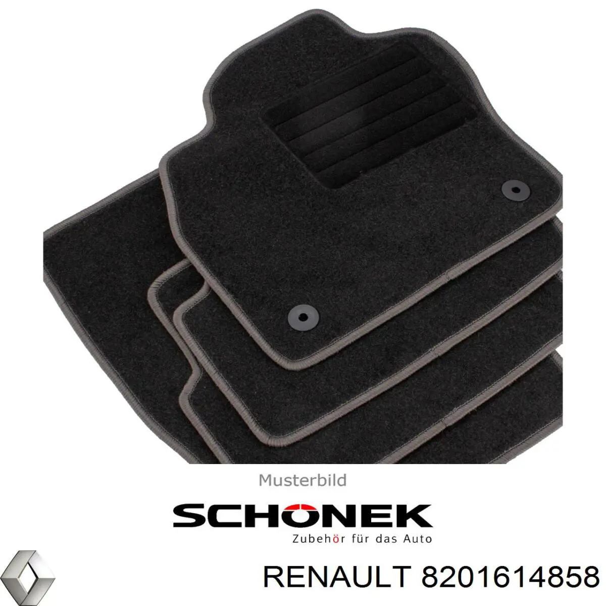 Купити 8201614858 Renault (RVI) Килимки автомобільні