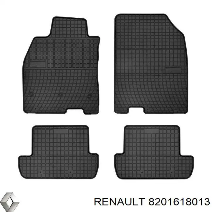 Комплект килимків Renault (RVI) 8201618013 ціна, від 70.20 USD