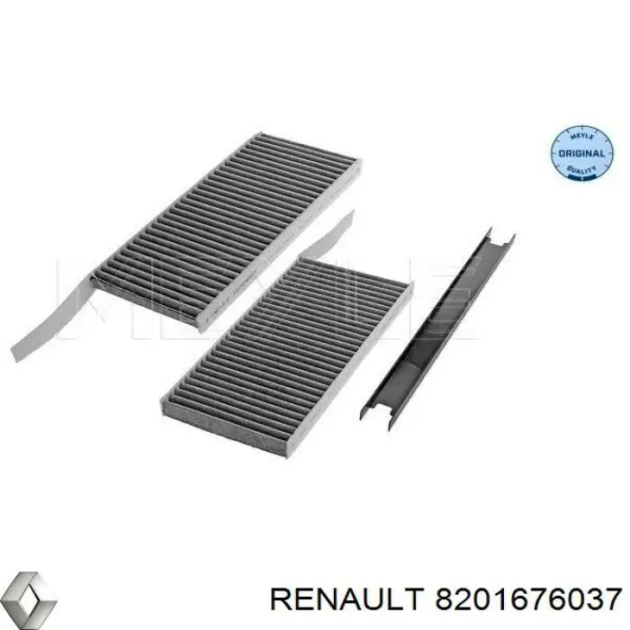 Купити 8201676037 Renault (RVI) Фільтр салону вугільний