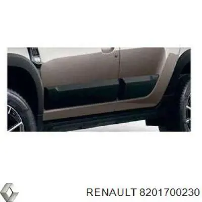 Молдинги дверей к-кт Renault (RVI) 8201700230 ціна, від 73.62 USD